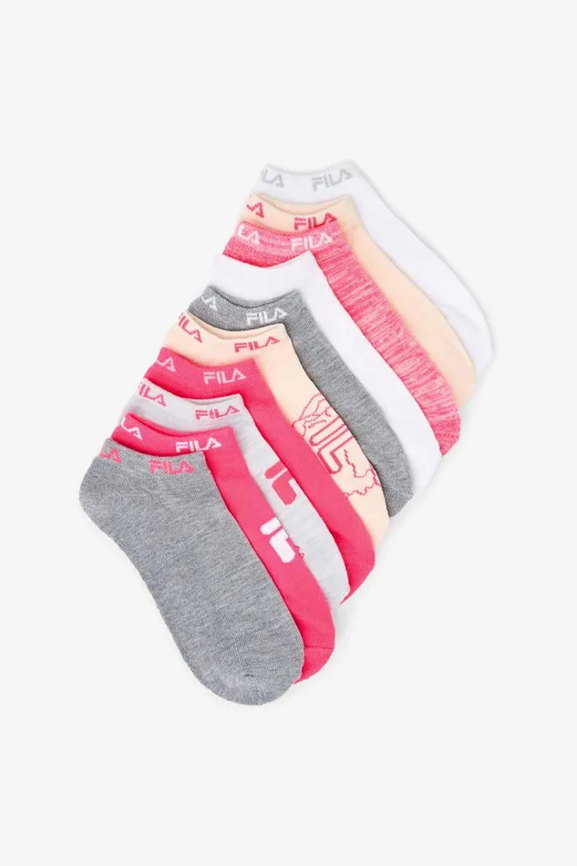 MenWomen Fila Socks and Accessories Girl039s Floral No Show Sock 10Pack