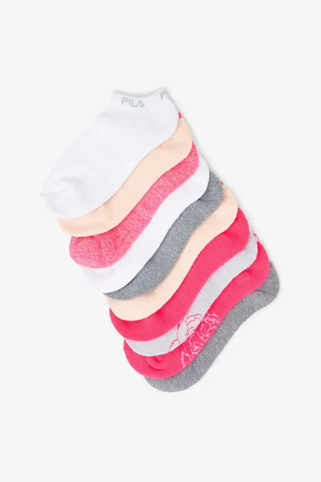 MenWomen Fila Socks and Accessories Girl039s Floral No Show Sock 10Pack