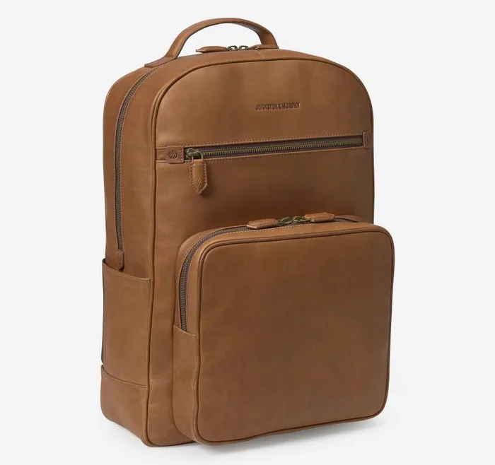 MenWomen Johnston and Murphy Backpacks and Briefcases Rhodes Backpack Tan Full Grain MenWomen Johnston and Murphy Backpacks and Briefcases Rhodes Backpack Tan Full Grain