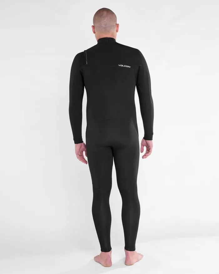 Mens Modulator 43mm Chest Zip Fullsuit 8211 Black Mens Volcom Wetsuits