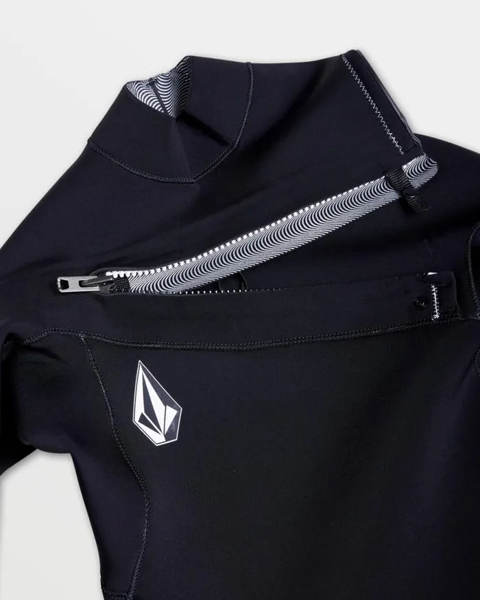 Mens Modulator 43mm Chest Zip Fullsuit 8211 Black Mens Volcom Wetsuits