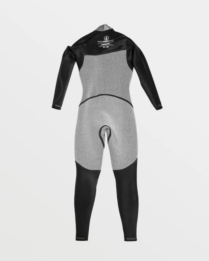 Mens Modulator 43mm Chest Zip Fullsuit 8211 Black Mens Volcom Wetsuits