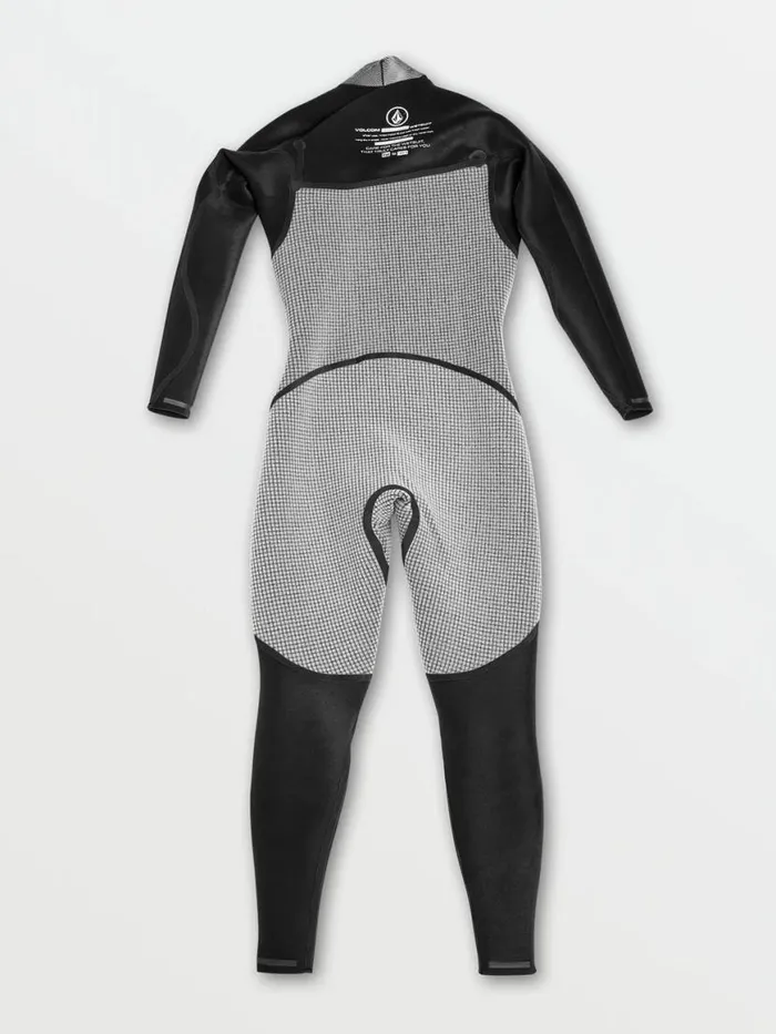 Mens Modulator 43mm Chest Zip Fullsuit 8211 Black Mens Volcom Wetsuits