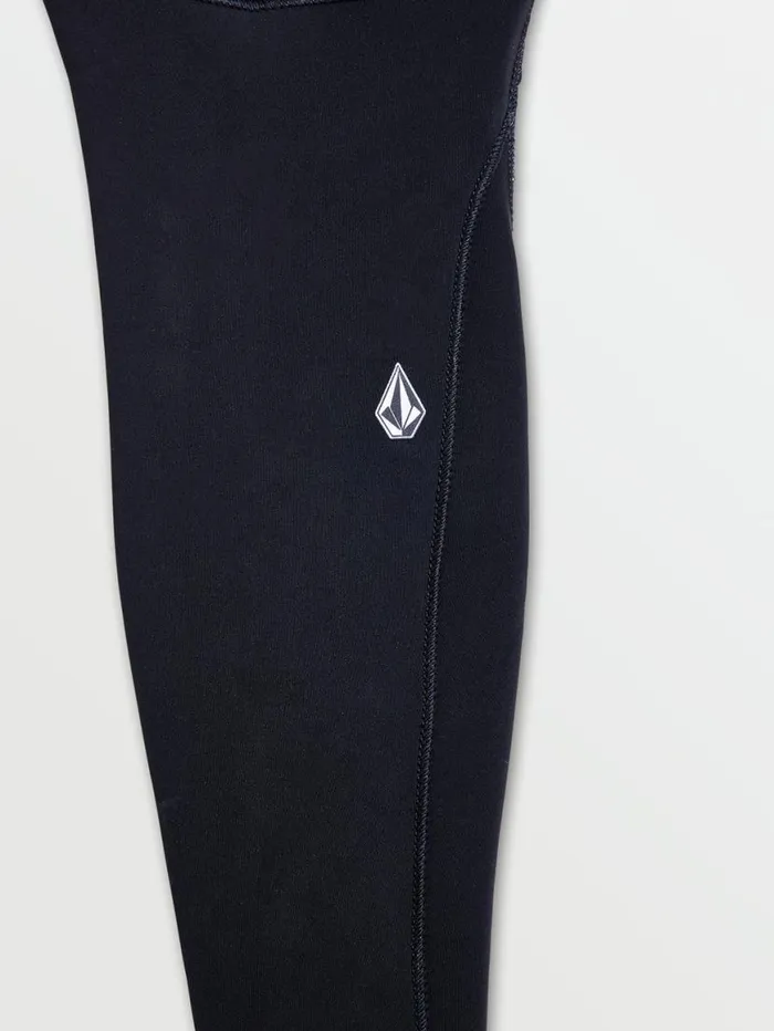Mens Modulator 43mm Hooded Chestzip Fullsuit 8211 Black Mens Volcom Wetsuits
