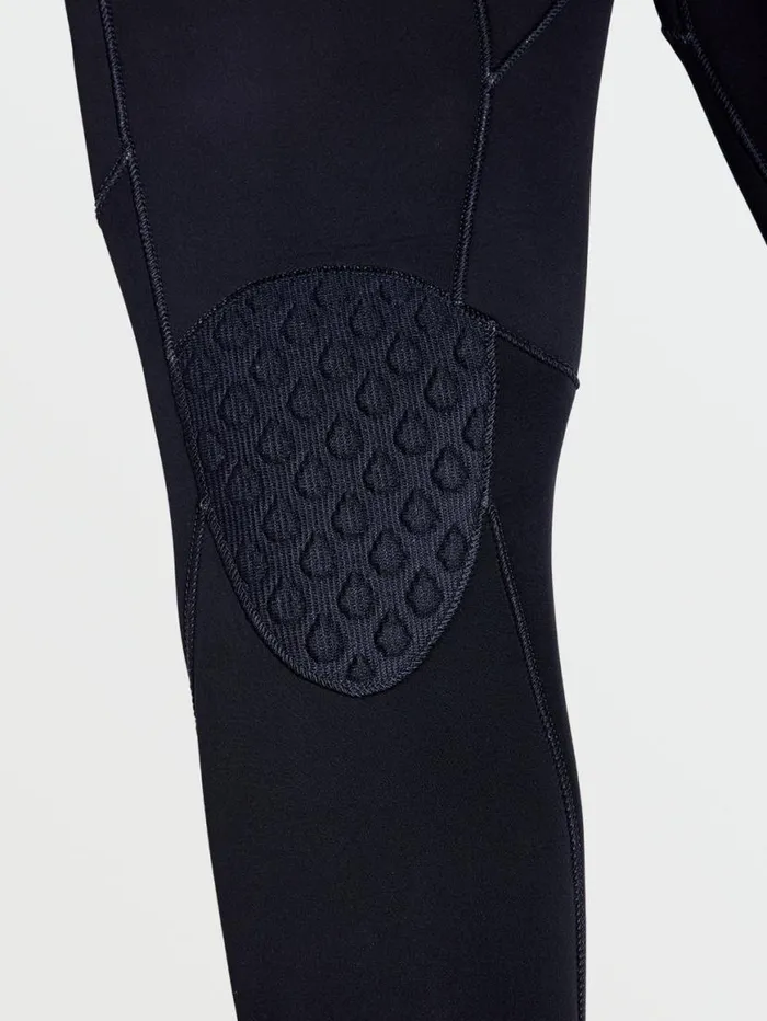 Mens Modulator 43mm Hooded Chestzip Fullsuit 8211 Black Mens Volcom Wetsuits