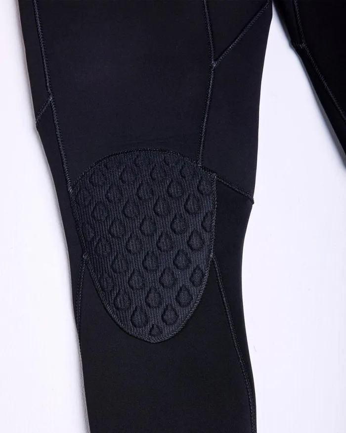 Mens Modulator 43mm Hooded Chestzip Fullsuit 8211 Black Mens Volcom Wetsuits