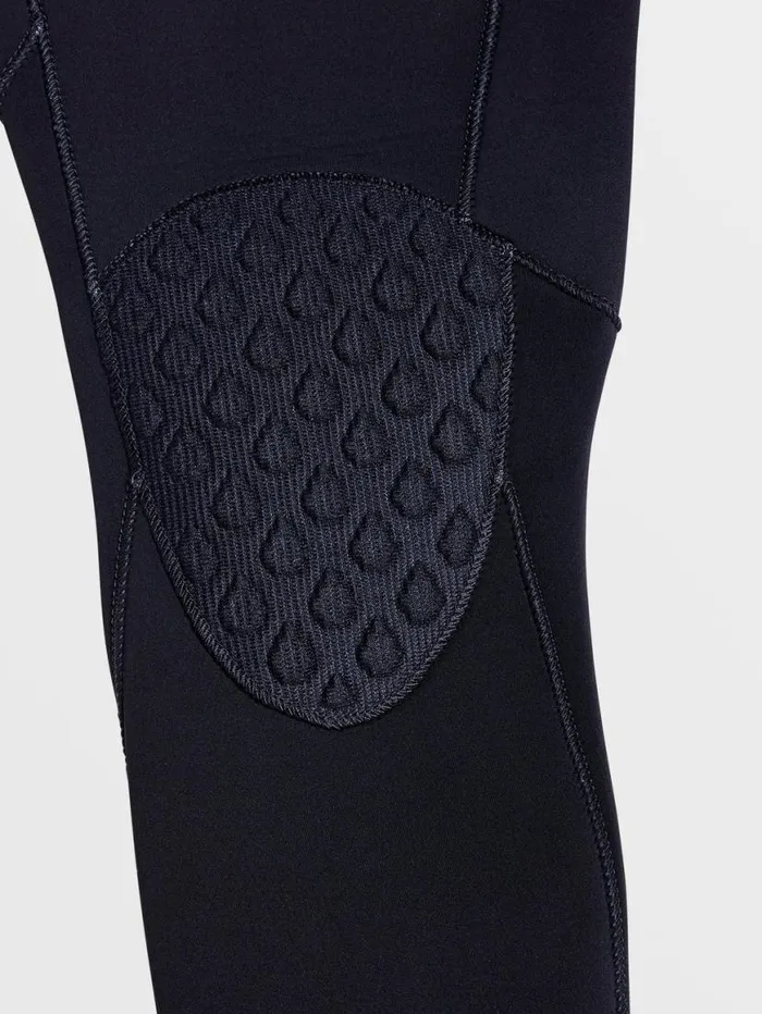 Mens Modulator 43mm Hooded Chestzip Fullsuit 8211 Black Mens Volcom Wetsuits