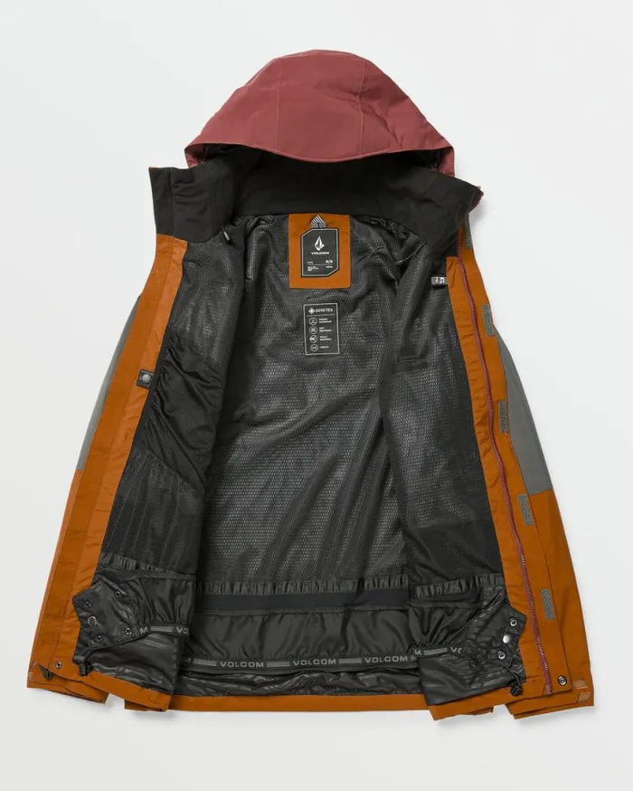 Mens Rnge GoreTex Jacket 8211 Caramel Mens Volcom Jackets