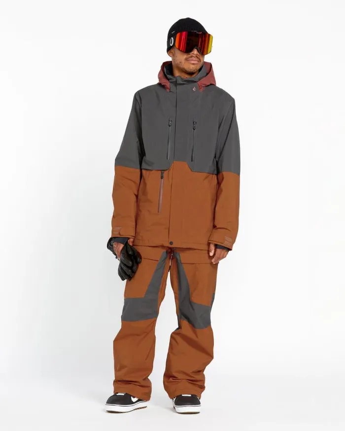 Mens Rnge GoreTex Jacket 8211 Caramel Mens Volcom Jackets