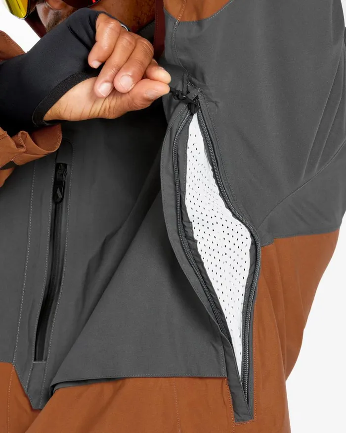Mens Rnge GoreTex Jacket 8211 Caramel Mens Volcom Jackets