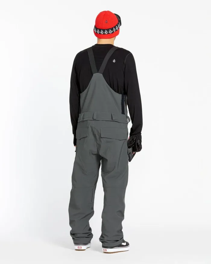Mens Roan Bib Overalls 8211 Charcoal Mens Volcom Pants