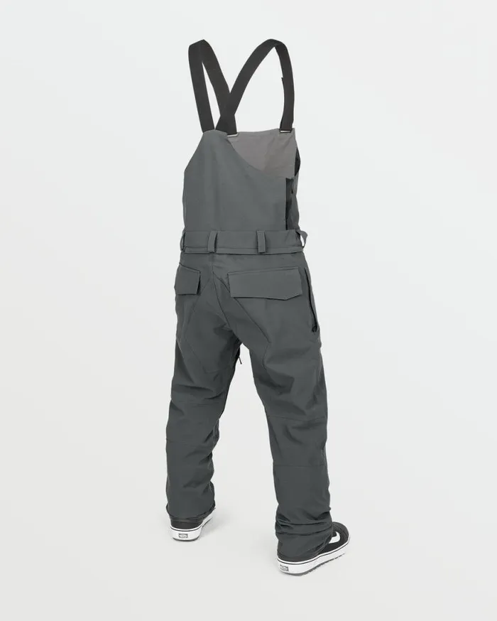 Mens Roan Bib Overalls 8211 Charcoal Mens Volcom Pants