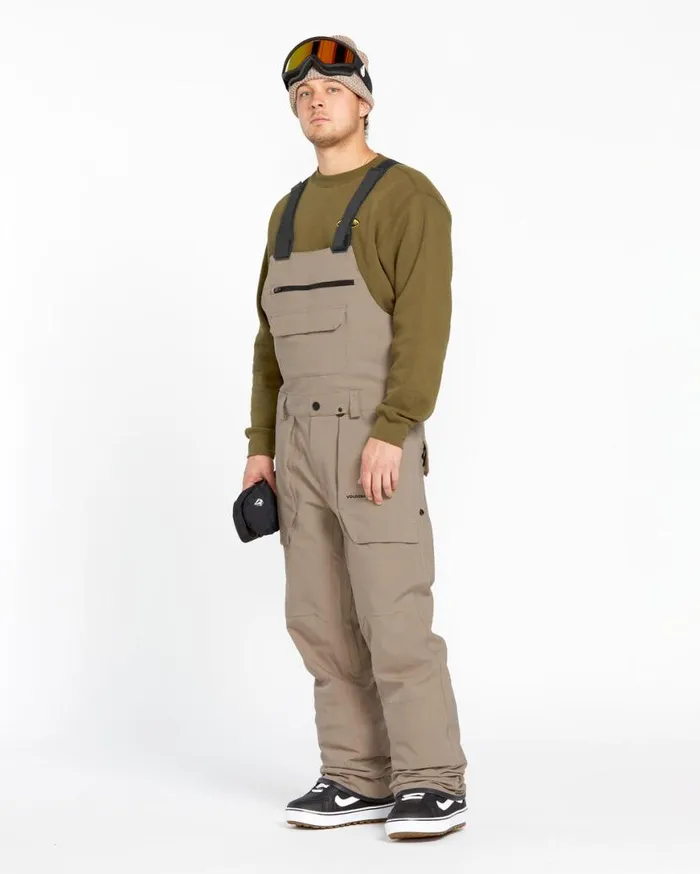 Mens Roan Bib Overalls 8211 Chestnut Brown Mens Volcom Pants