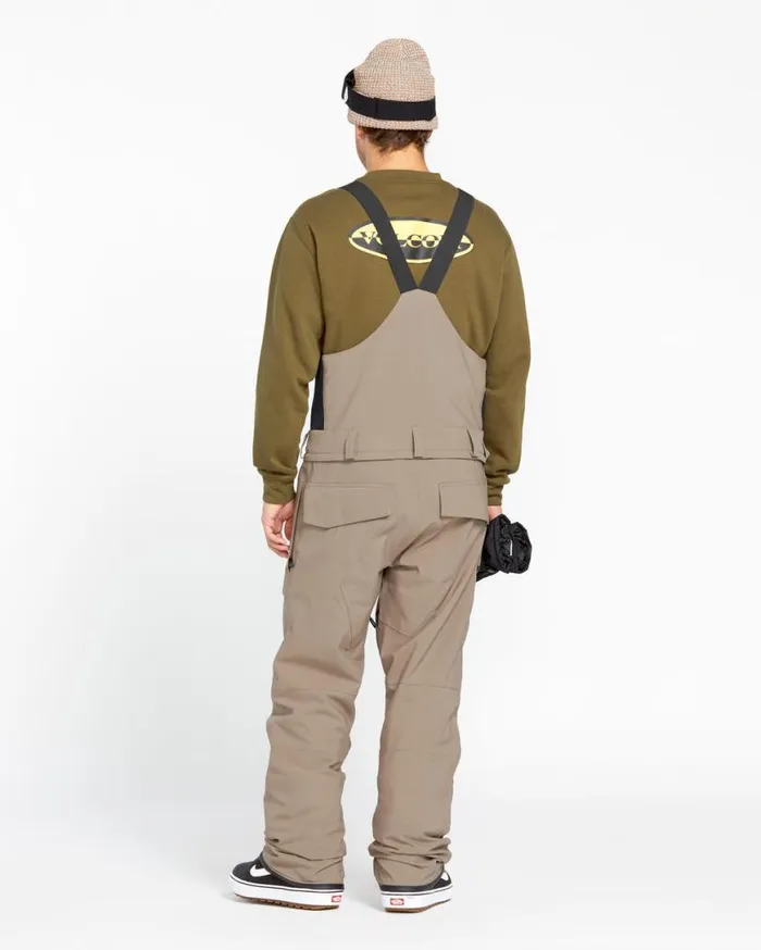 Mens Roan Bib Overalls 8211 Chestnut Brown Mens Volcom Pants