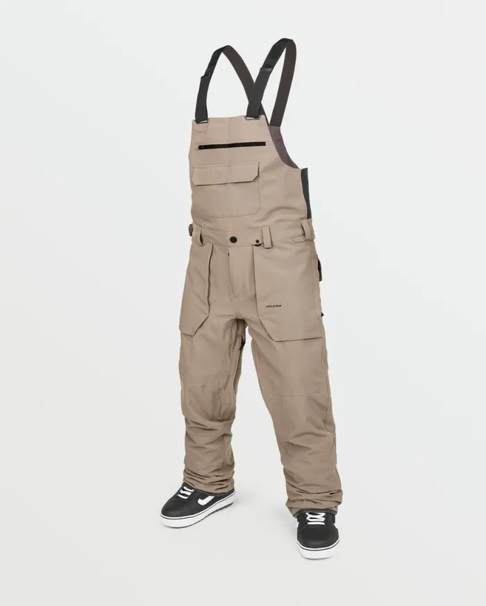 Mens Roan Bib Overalls 8211 Chestnut Brown Mens Volcom Pants