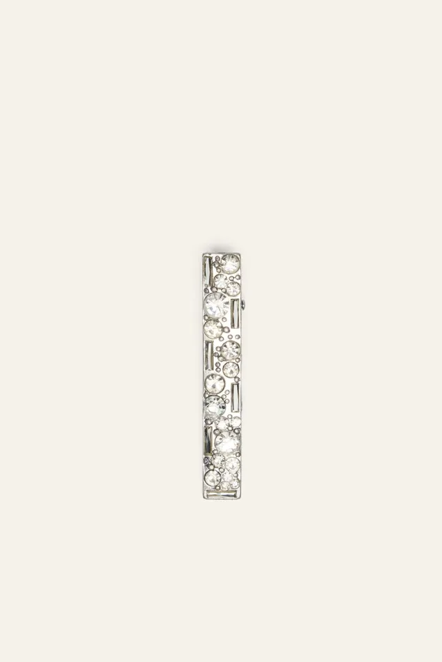 Metal Barrette Hinata Gray Women Baandsh Hair Accessories