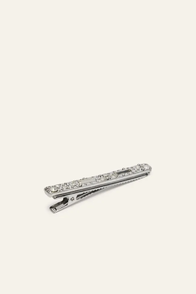 Metal Barrette Hinata Gray Women Baandsh Hair Accessories