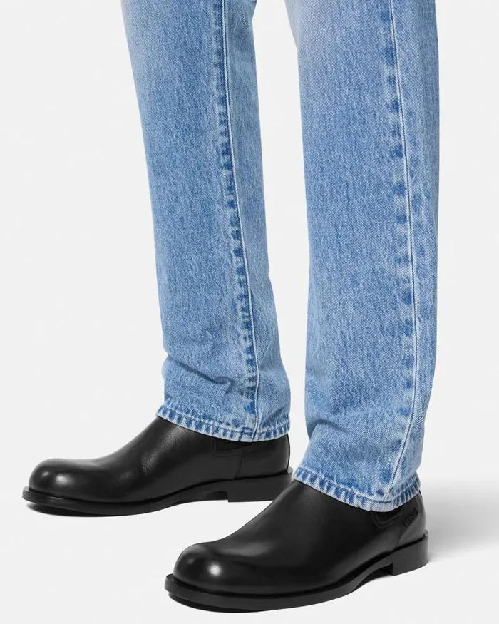 Metropoli Chelsea Boots Black Men Versace Boots