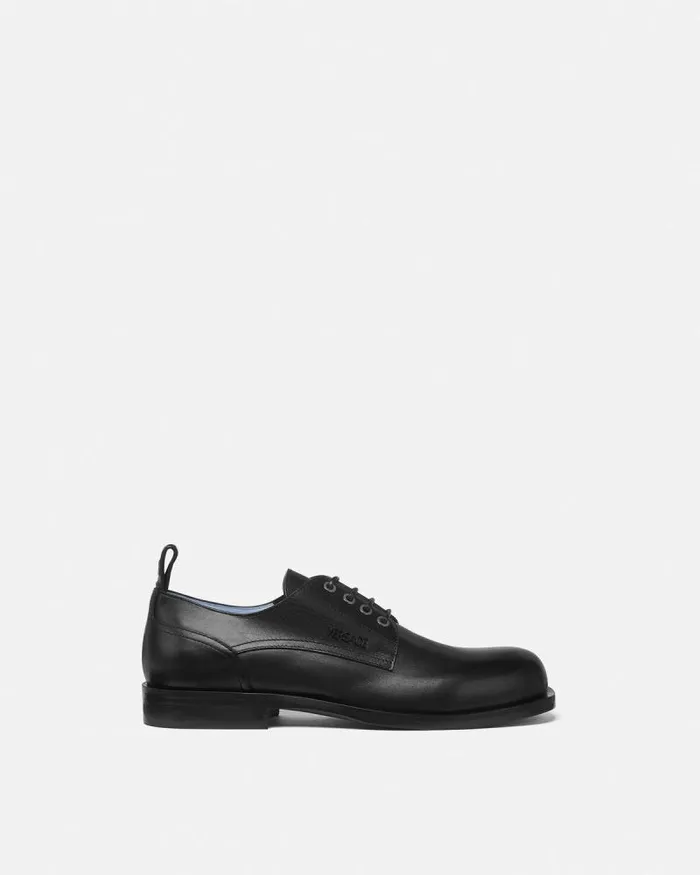 Metropoli Derby Shoes Black Men Versace Derby Shoes