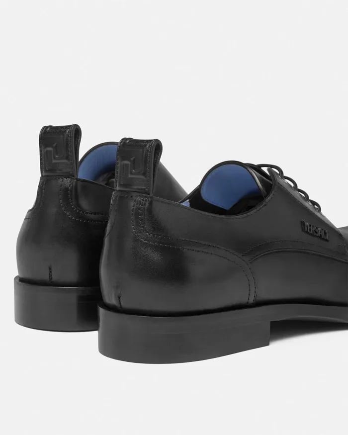 Metropoli Derby Shoes Black Men Versace Derby Shoes