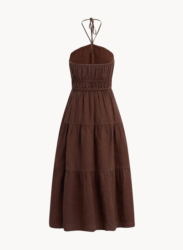 Midi Dresses Women Bella Dahl Gathered Halter Midi Dress 8211 Cocoa Cabana Midi Dresses Women Bella Dahl Gathered Halter Midi Dress 8211 Cocoa Cabana