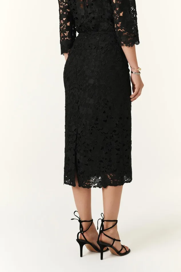 MidiLength Skirt Payton Black Women Baandsh Skirts and Shorts