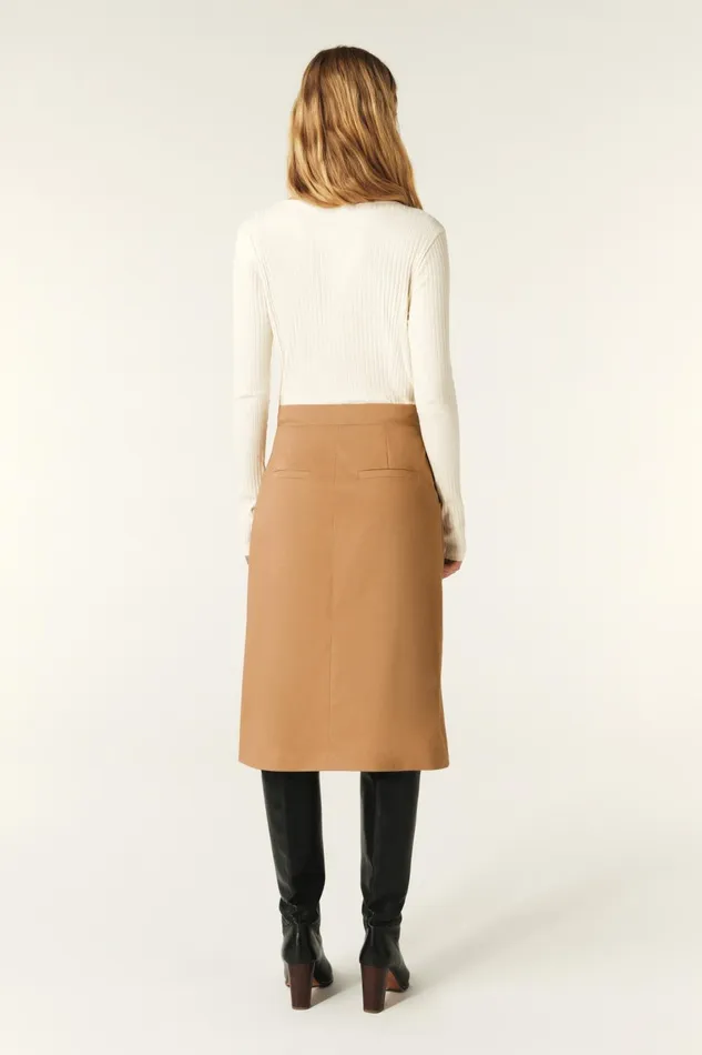 Midi Wrap Skirt Bastien Green Women Baandsh Skirts and Shorts