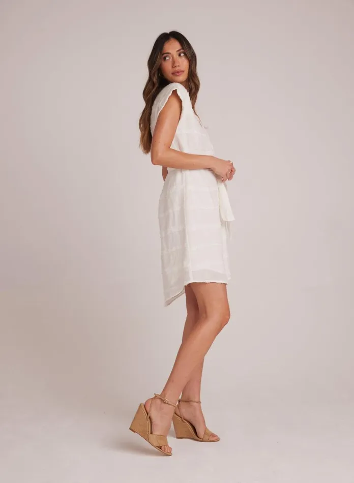 Mini Dresses Women Bella Dahl Belted Cap Sleeve Dress 8211 White Mini Dresses Women Bella Dahl Belted Cap Sleeve Dress 8211 White