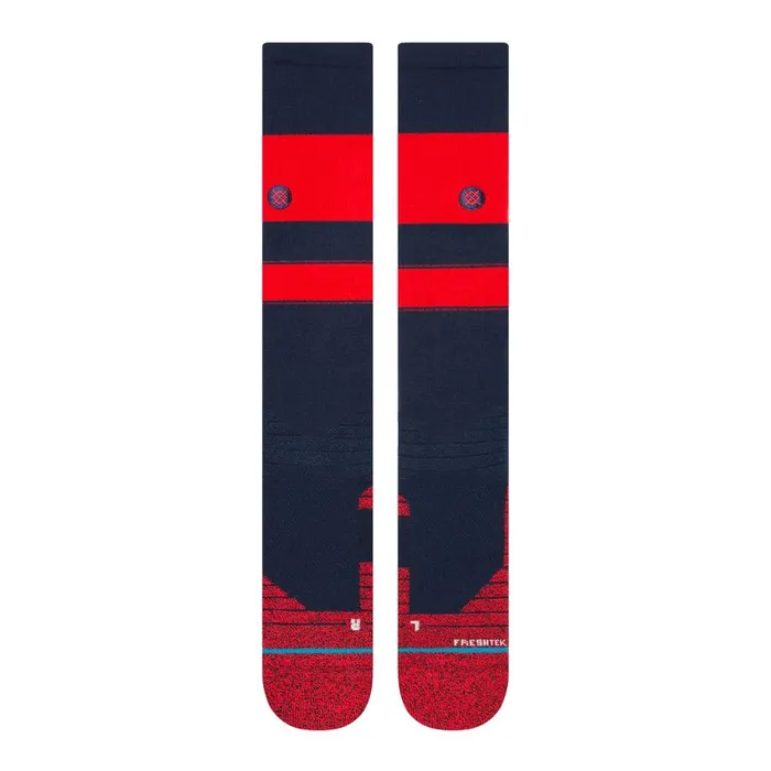 Mlb Diamond Pro Stripes Otc Socks Navyred MenWomen Stance Over The Calf