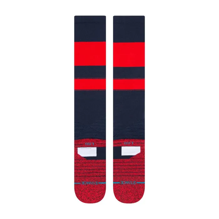 Mlb Diamond Pro Stripes Otc Socks Navyred MenWomen Stance Over The Calf
