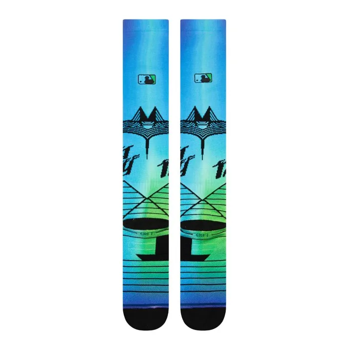 Mlb Tampa Bay Rays 2024 City Connect Otc Socks Tampa Bay Rays 8211 Blue WomenMen Stance Over The Calf