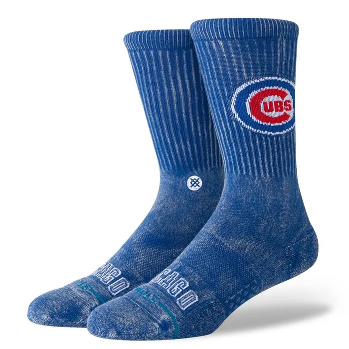 Mlb X Stance 2024 Fade Crew Socks Fade Cubs 8211 Blue MenWomen Stance Crew