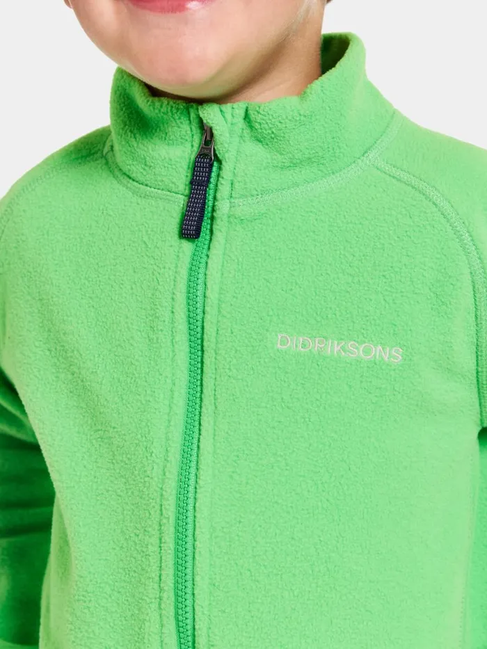 Monte Kid039s FullZip 10 Frog Green Kids Didriksons Fleece and Midlayers