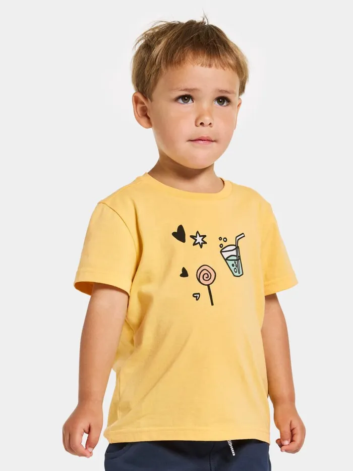 Mynta Kids039 Logo Tshirt Creamy Yellow Kids Didriksons Sweaters and Tshirts