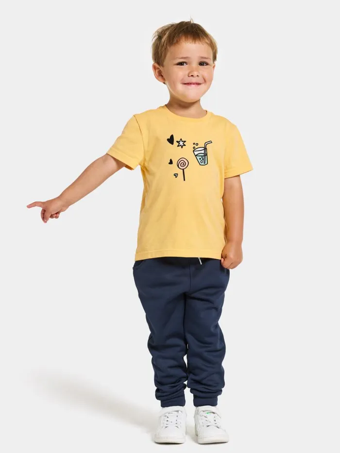 Mynta Kids039 Logo Tshirt Creamy Yellow Kids Didriksons Sweaters and Tshirts