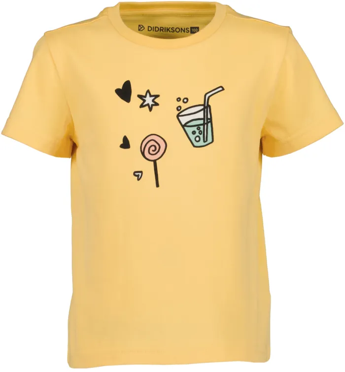 Mynta Kids039 Logo Tshirt Creamy Yellow Kids Didriksons Sweaters and Tshirts