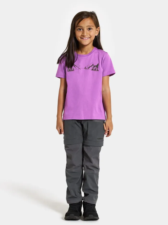 Mynta Kids039 Logo Tshirt Explore 2 Tulip Purple Kids Didriksons Sweaters and Tshirts