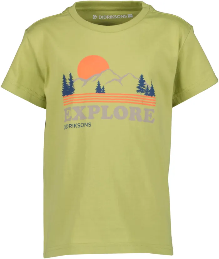 Mynta Kids039 Logo Tshirt Explore Bigger Fern Green Kids Didriksons Sweaters and Tshirts Mynta Kids039 Logo Tshirt Explore Bigger Fern Green Kids Didriksons Sweaters and Tshirts
