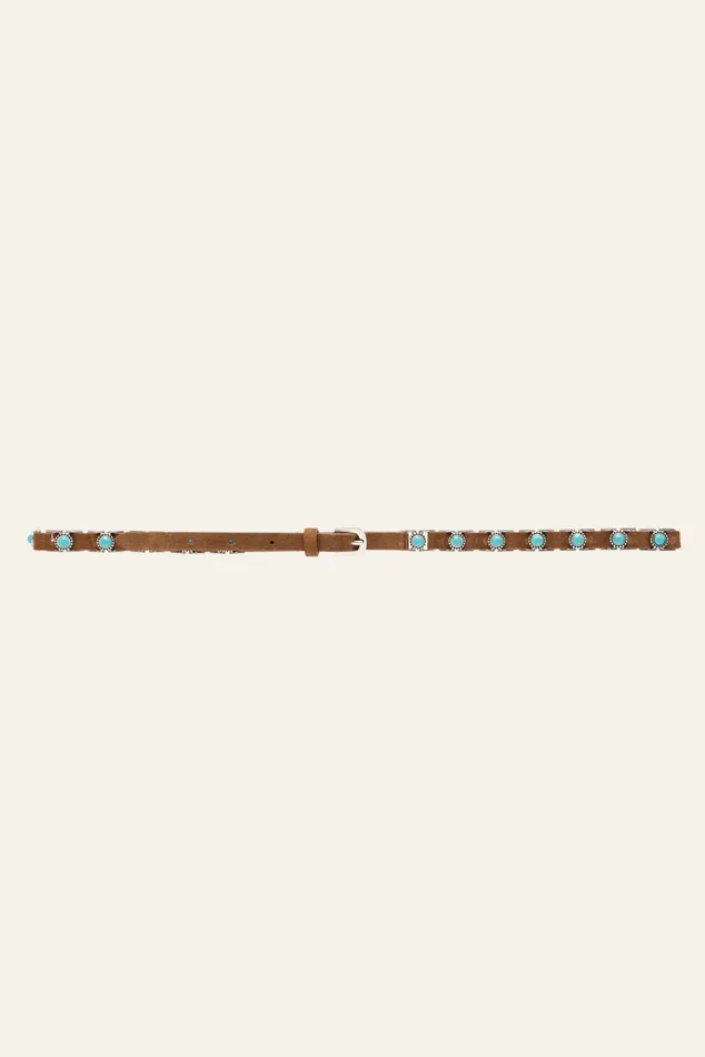 Narrow Belt Beryl Black Women Baandsh Belts