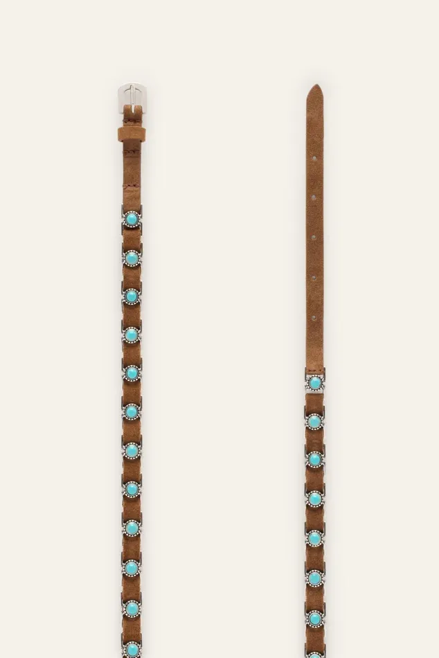Narrow Belt Beryl Black Women Baandsh Belts