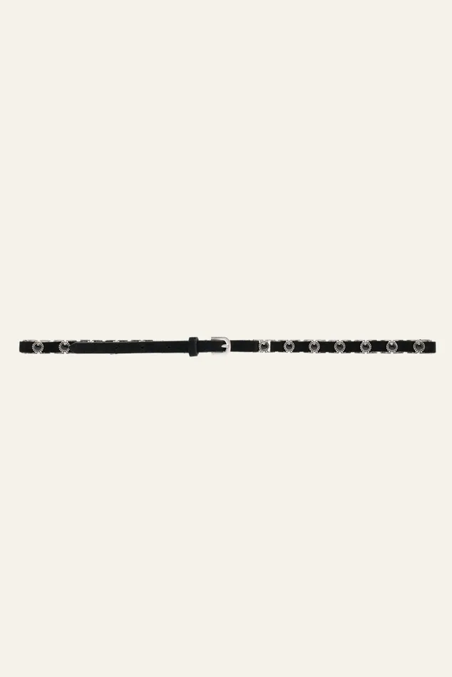 Narrow Belt Beryl Black Women Baandsh Belts