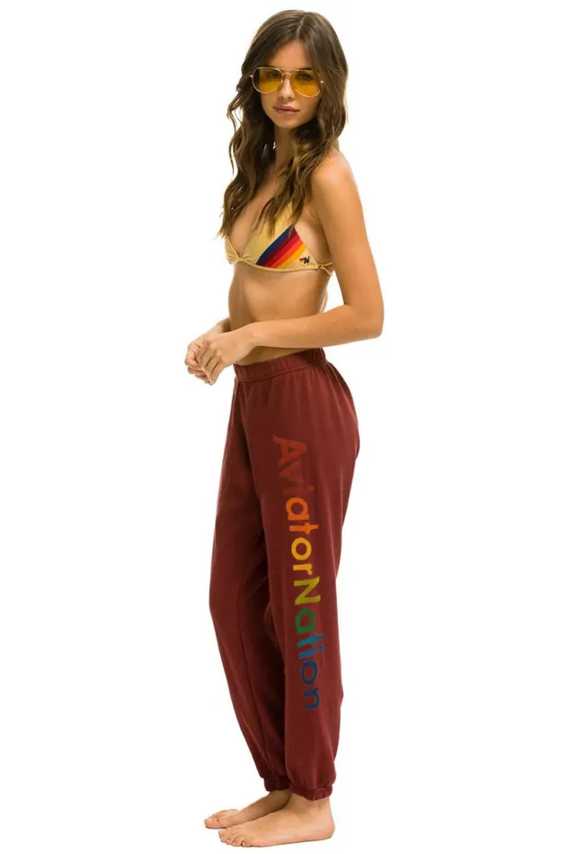 Nashville Sweatpants 8211 Claret Women Aviator Nation Sweatpants