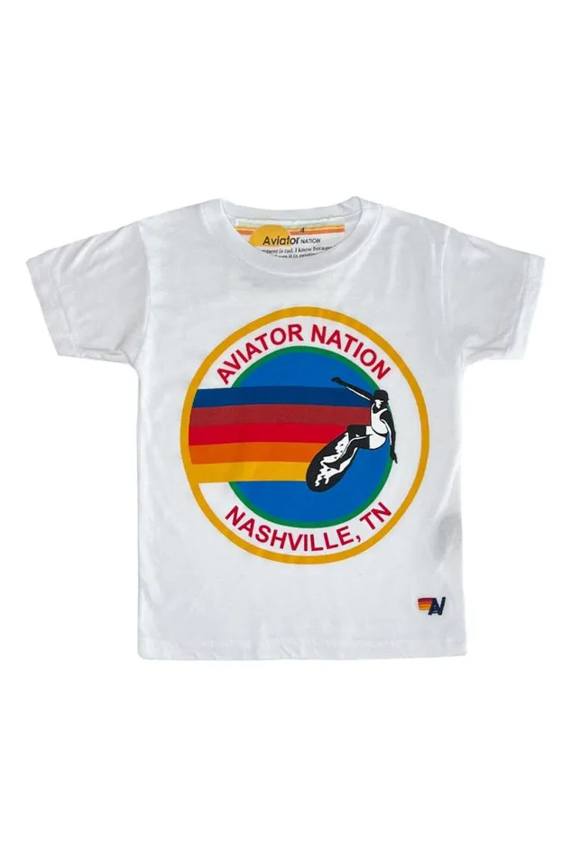 Nashville Tee 8211 White Kids Aviator Nation Tees