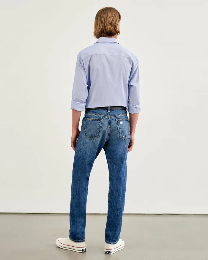 NATHAN JEAN Classic Wash Men Nili Lotan Denim