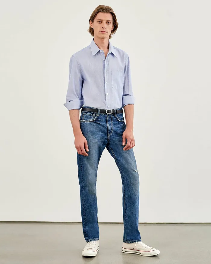 NATHAN JEAN Classic Wash Men Nili Lotan Denim