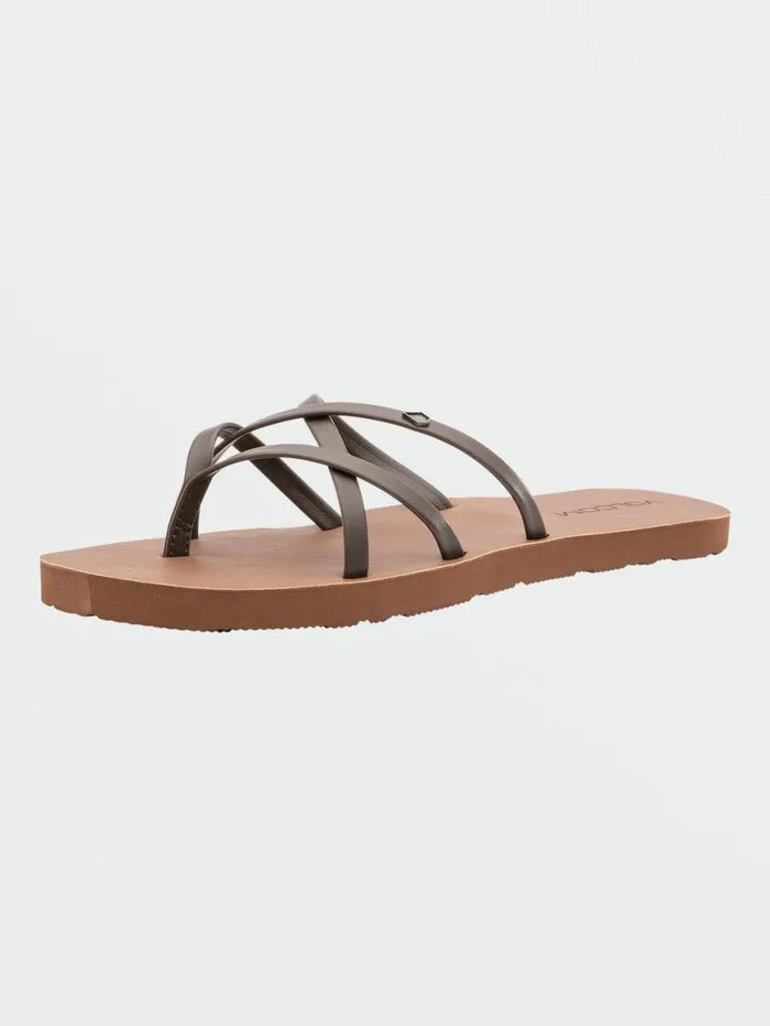New School II Sandals 8211 Brown Womens Volcom Sandals