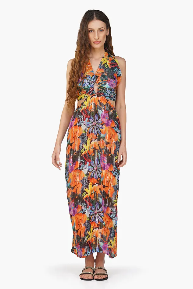 Night Queen Floral Printed Dress Dresses America and Beyond Women