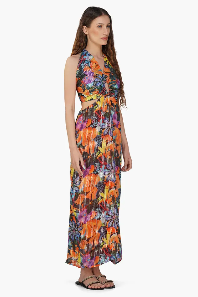 Night Queen Floral Printed Dress Dresses America and Beyond Women