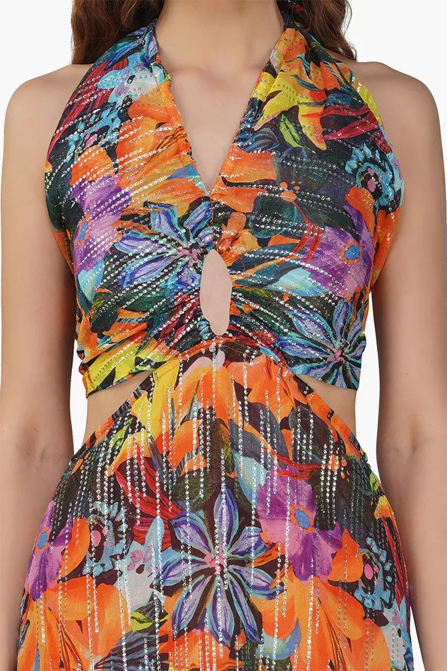 Night Queen Floral Printed Dress Dresses America and Beyond Women