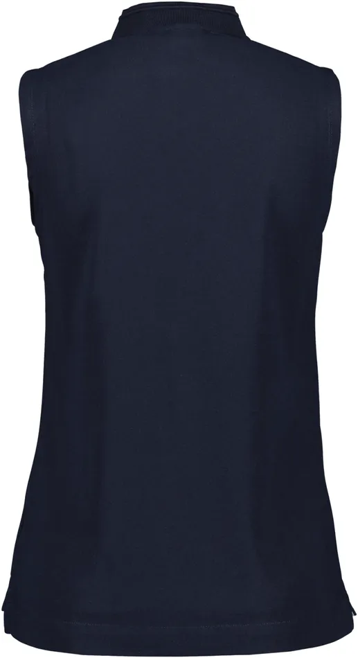 Nikki Sleeveless Polo Dark Night Blue Women Didriksons Tshirts